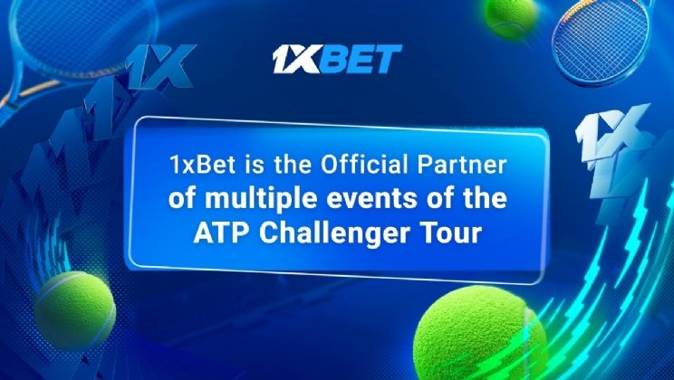 1xBet torna-se Parceira Oficial de Apostas da série de torneios ATP de tênis Challenger Tour