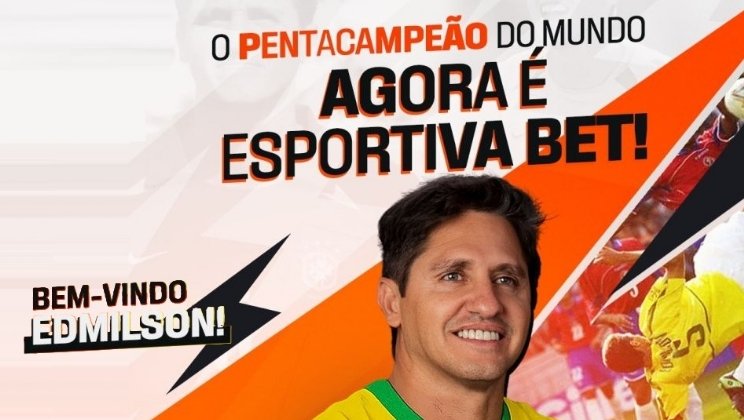 Pentacampeão mundial Edmílson é o novo embaixador da Esportiva Bet