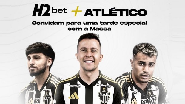Com Bernard, Biel e Reinier, Atlético e H2bet promovem ação com torcedores na Arena MRV